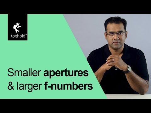 Why do small apertures have large f-numbers?