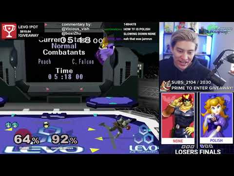 LEVO #14 - Polish (Peach) vs n0ne (Captain Falcon) - NA Finals Top 8 LF
