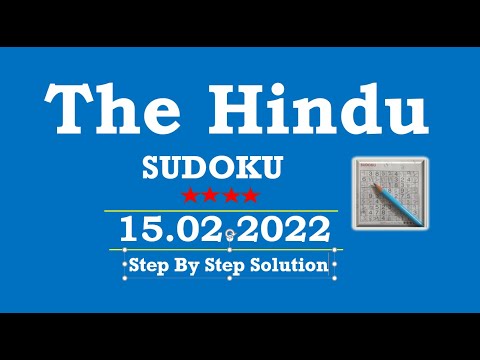 How to Solve 4 Star Hindu  Sudoku Feb 15, 2022 -  Step By Step Solution