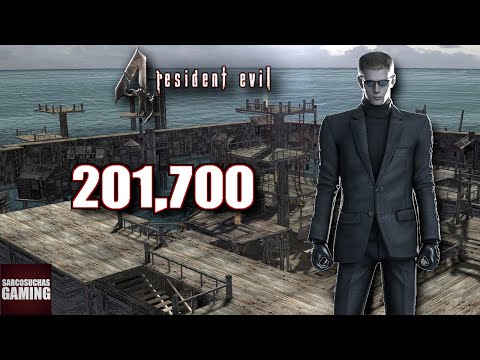 RE4 PC 60fps Mercenaries - Wesker - Waterworld - 201,700