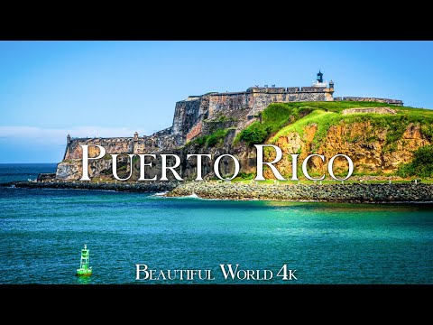 Puerto Rico 4K Amazing Aerial Film - Meditation Relaxing Music - Travel Nature