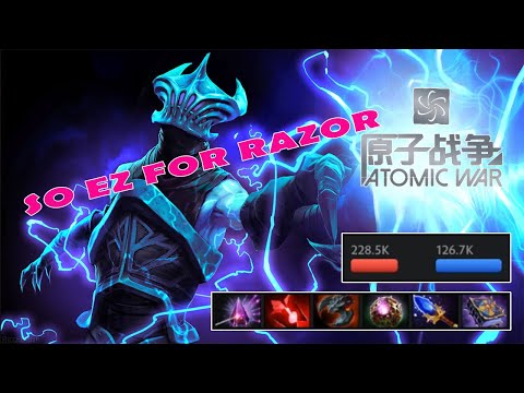 Dota 2 - Atomic War - Lord KOTL - SOLO RAZOR WITH 4 ULTIMATE