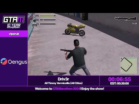 GTAMarathon 2024 - Driv3r All Timmy Vermicellis by ViperUK