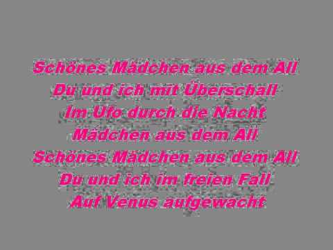 Tokio Hotel - Mädchen aus dem All (Lyrics)