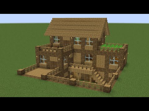 Minecraft - How to build a large survival house 4