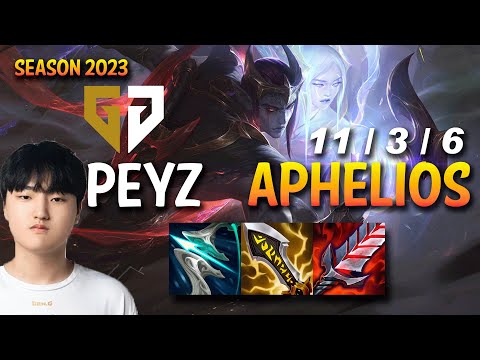 GEN Peyz APHELIOS vs XAYAH ADC - KR Ranked