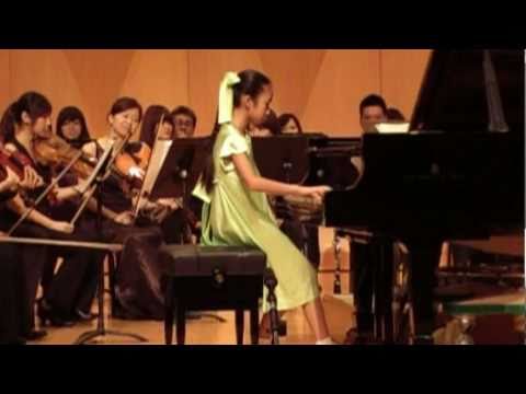 Lin Lin 林嶙 (Age 10), CHOPIN Piano Concerto No.1 3rd. MVT. (Rehearsal)