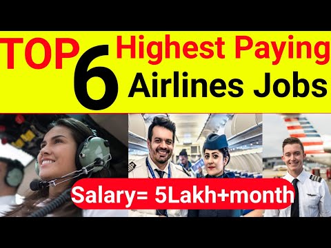 Top 6 Highest Paying Aviation Jobs In india | Top highest salary jobs in airline in india