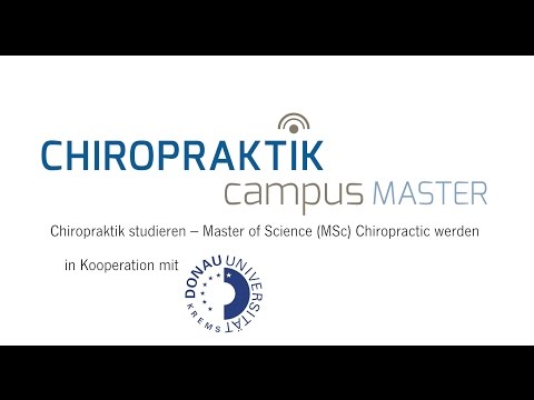 MSc Chiropractic: Studium von Chiropraktik Campus und der Donau-Universität Krems