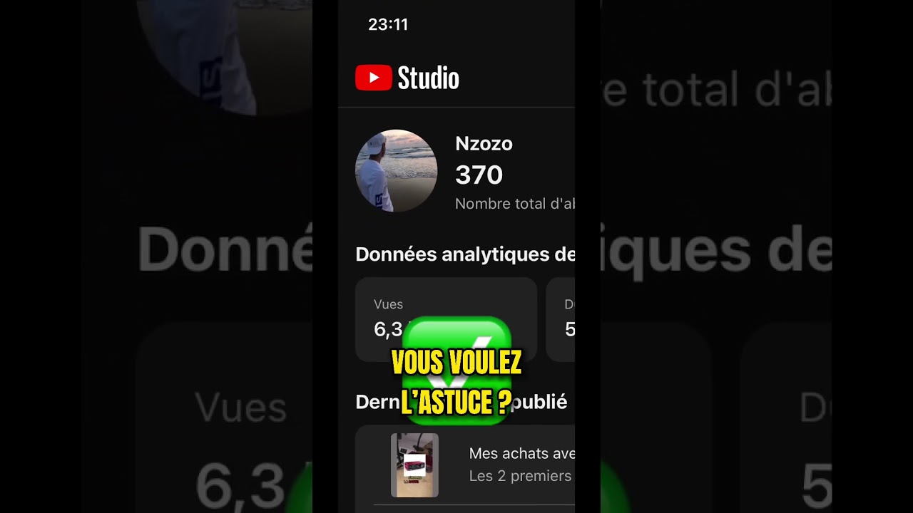 Astuce pour avoir des abonnés sur YouTube !