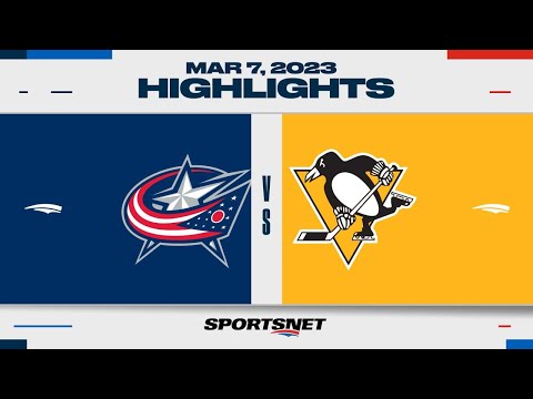 NHL Highlights | Blue Jackets vs. Penguins - March 7, 2023