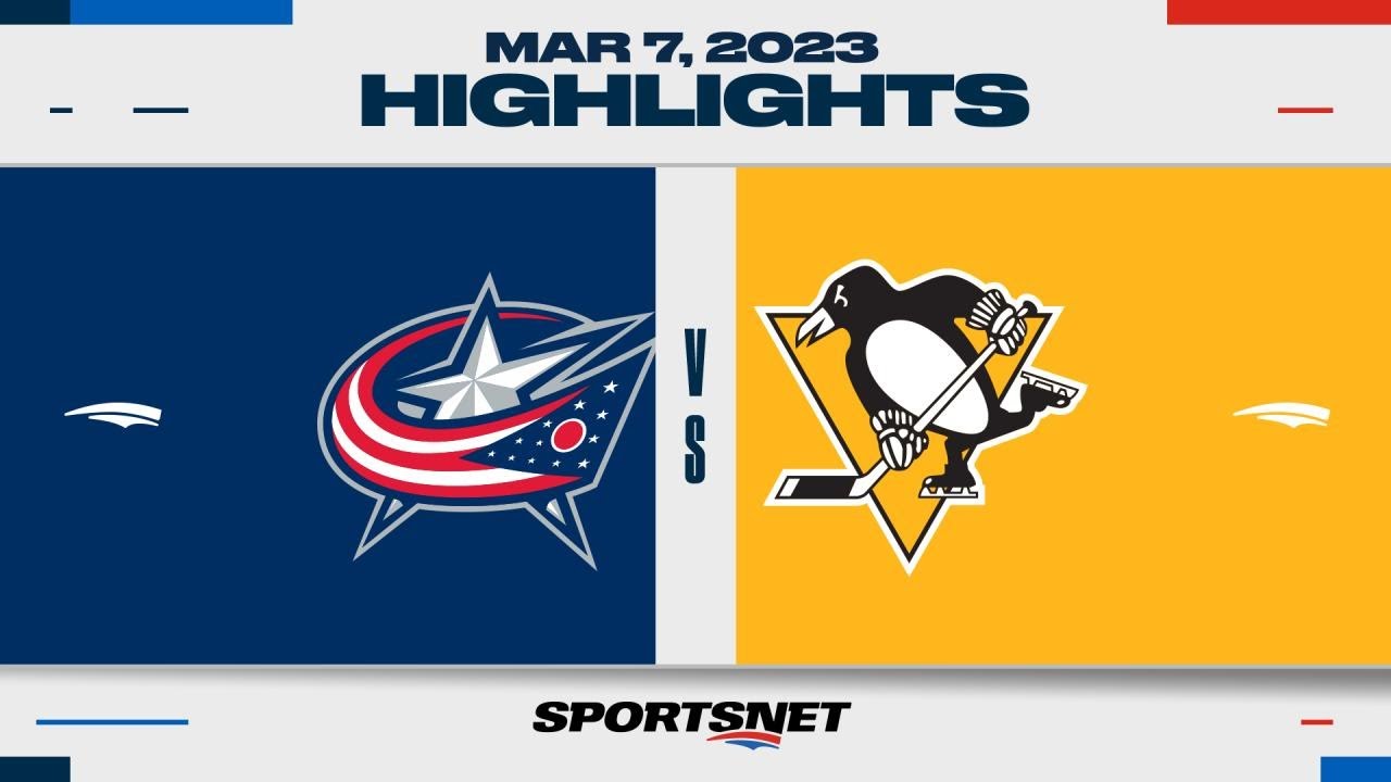 NHL Highlights | Blue Jackets vs. Penguins - March 7, 2023
