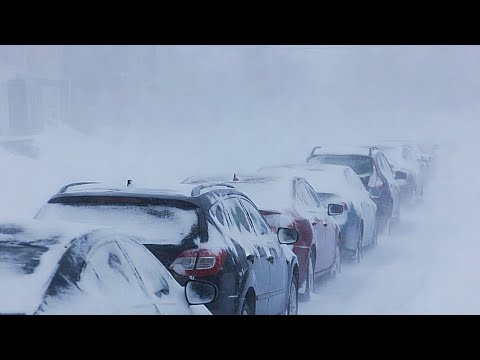 Bulgaria chaos today..!! Winter snow buries Silistra