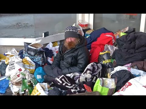 Homeless in freezing cold: “I can’t complain, I chose this life”