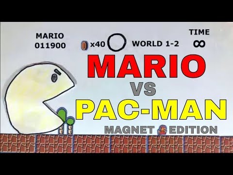 Stop Motion Super Mario Bros Vs Pac-Man!