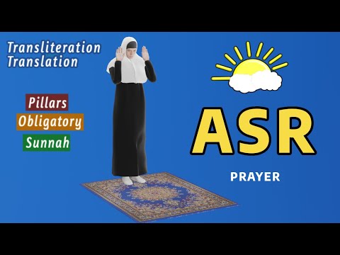 How to Pray Asr prayer for woman step by step - subtitle EN/AR