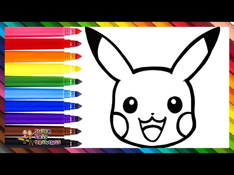 How to Draw Pikachu ⚡ Drawing and Coloring Pikachu From POKÉMON ⚡🌈 Drawings for Kids