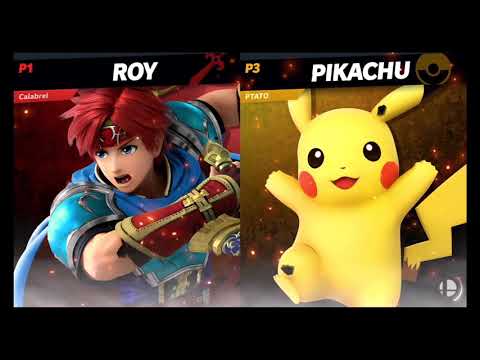 Calabrel (Roy) vs DarkP0tat0 (Pikachu) 2 - Smash Ultimate 9.0.2