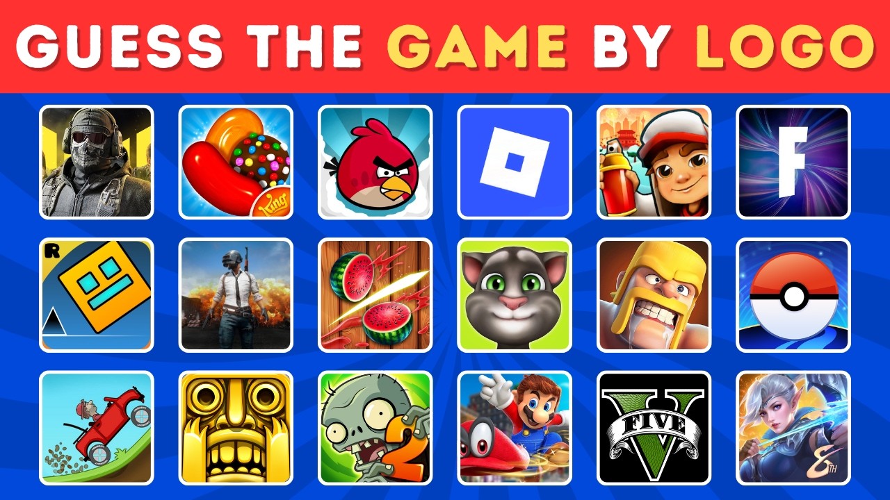 Guess the Game by Logo 🔫 🎮 Roblox, Minecraft, GTA 5 & more! 👀 | Logo Quiz