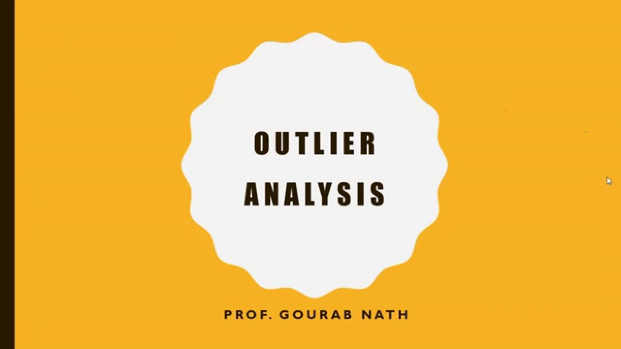 Outlier Analysis - Part 1