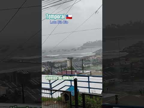 Temporal en Chile | Lota 📍 Biobío 🌧️☂️