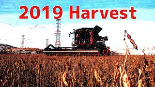 Harvest 2019 Wheat and Soybeans with Case ih 7140