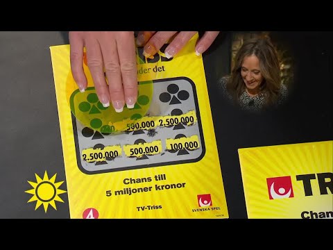 "Jag skrapade lotten innan gästerna kom" - Nyhetsmorgon (TV4)