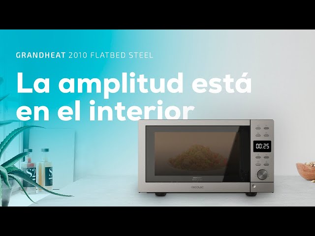 Microonde Cecotec Grandheat 2010 Flatbed Steel 20L 700W Grill Acciaio Inox video