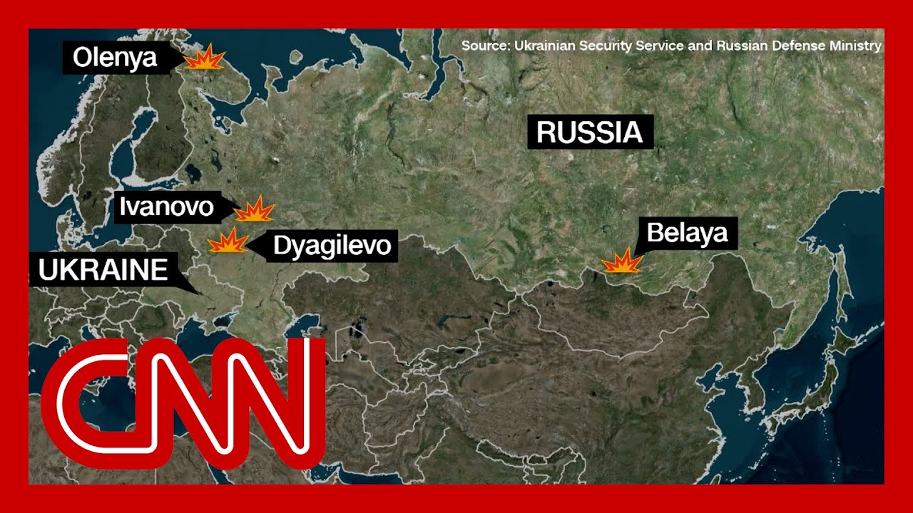 New images show extent of Ukraine's surprise attack on Russia