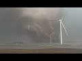 INSANE TORNADO PIPE intercept with windmills toppled near Greenfield, Iowa!