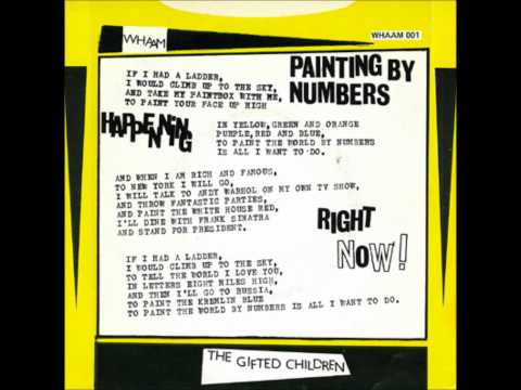 gifted children - painting by numbers