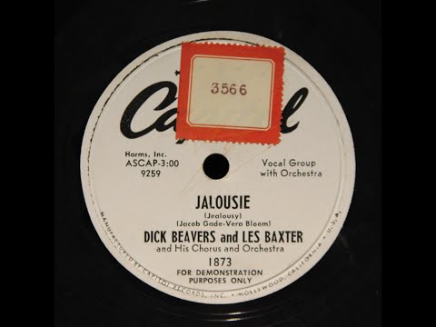 1951, Jalousie Dick Beavers And Les Baxter And His Chorus And Orchestra - Original Radio DJ Promo
