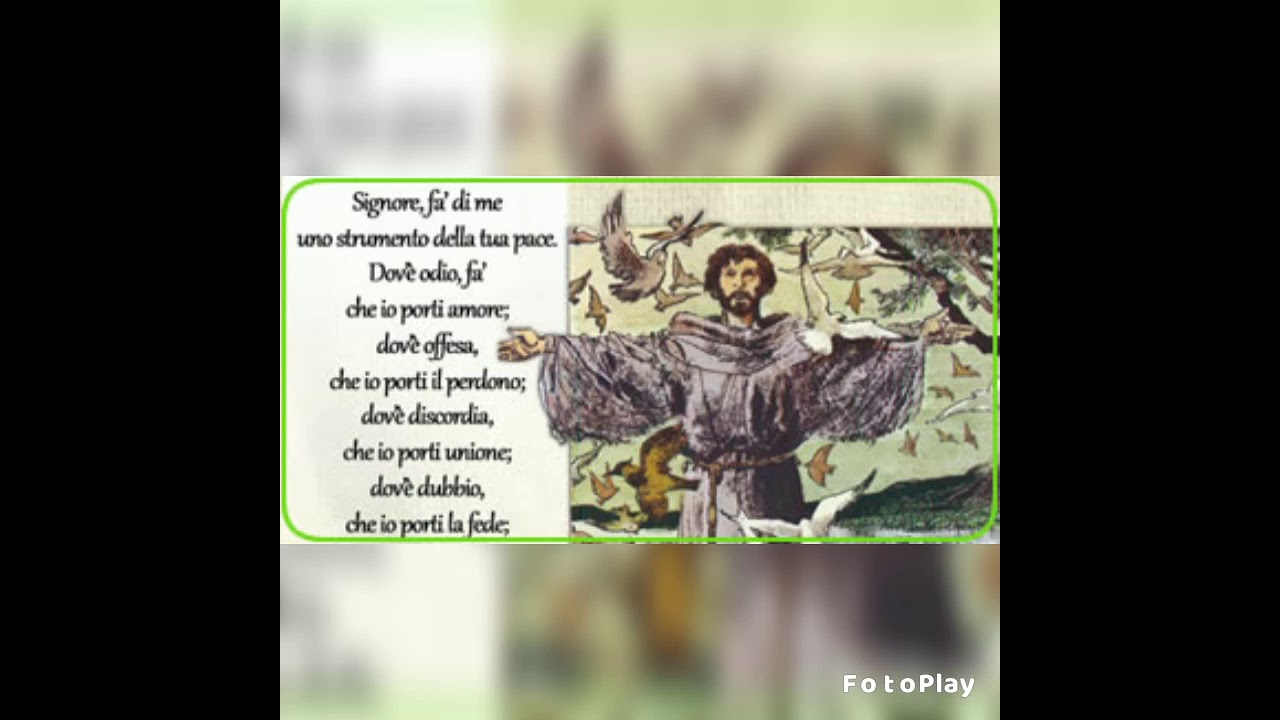 Meditazione con le celebri frasi di San Francesco d'Assisi