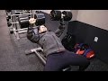 INCLINE 125 LB DBS FOR REPS!