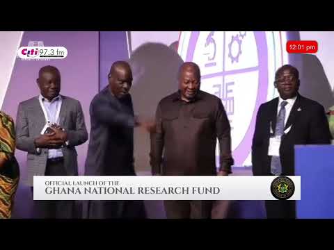 President Mahama Launches Ghana National Research Fund at La Palm Royal Beach Hotel Ceremony