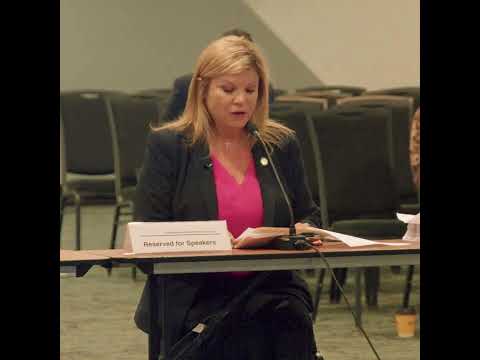 Assemblywoman Giglio speaks before the Public Health and Health Planning Council