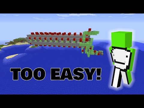 dream builds flying machine in minecraft manhunt
