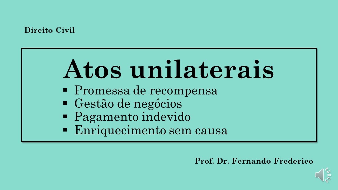 Atos unilaterais