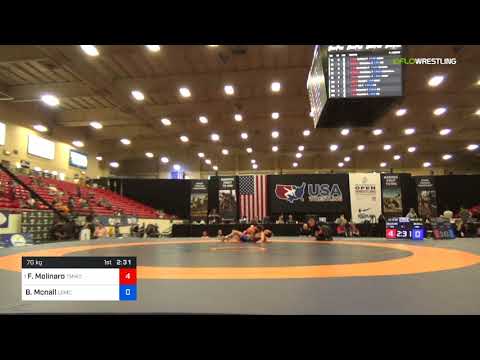 2018 Marine Corps US Open/Senior Men's Freestyle 70 Rnd Of 32 - Frank Molinaro (TMWC) Vs. Blake Mc