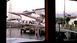 preview picture of video 'Karin at helm Ft Myers Beach Estero Bay around USCG'