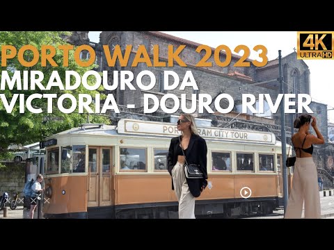 🇵🇹 Porto Summer Walk 2023 - Miradouro Da Victoria - Douro River - Part 3【4K】
