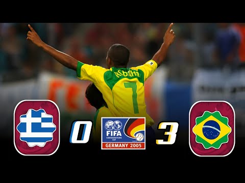 "Samba Magic🪄" The match in which Brazil's stars beat Greece in the Confederations Cup 2005 🏆