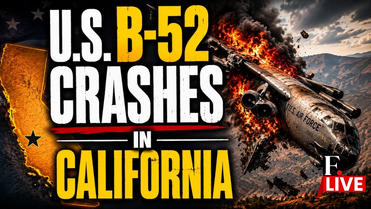 8 Presumed Dead After B-52 Bomber Crashes at U.S. Air Force Base in California | LIVE