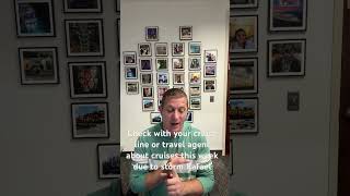 Rafael is coming. Check with the cruise lines and or your travel agent to make sure you are prepared