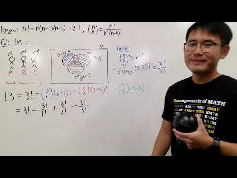 subfactorial & derangement, an explicit approach