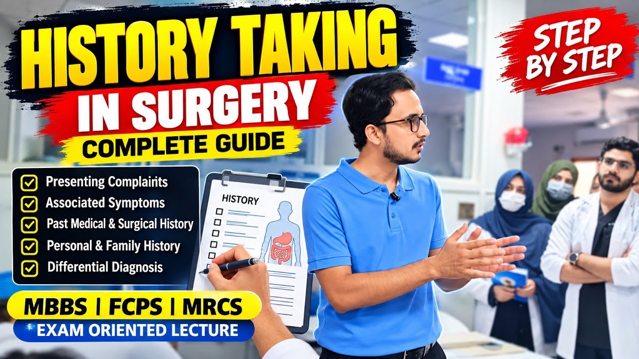 History Taking in wards | Complete Surgical History Explained | MBBS, FCPS & MRCS