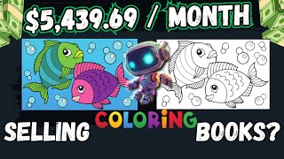 $5000 PER MONTH Amazon Side Hustle Selling Coloring Books Full Tutorial (WORLDWIDE)