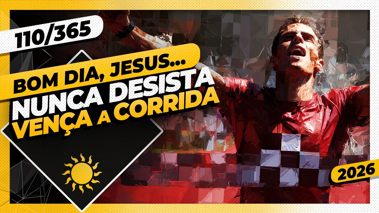 NUNCA DESISTA, VENÇA A CORRIDA - Bom dia, Jesus! 110/365 (2026)