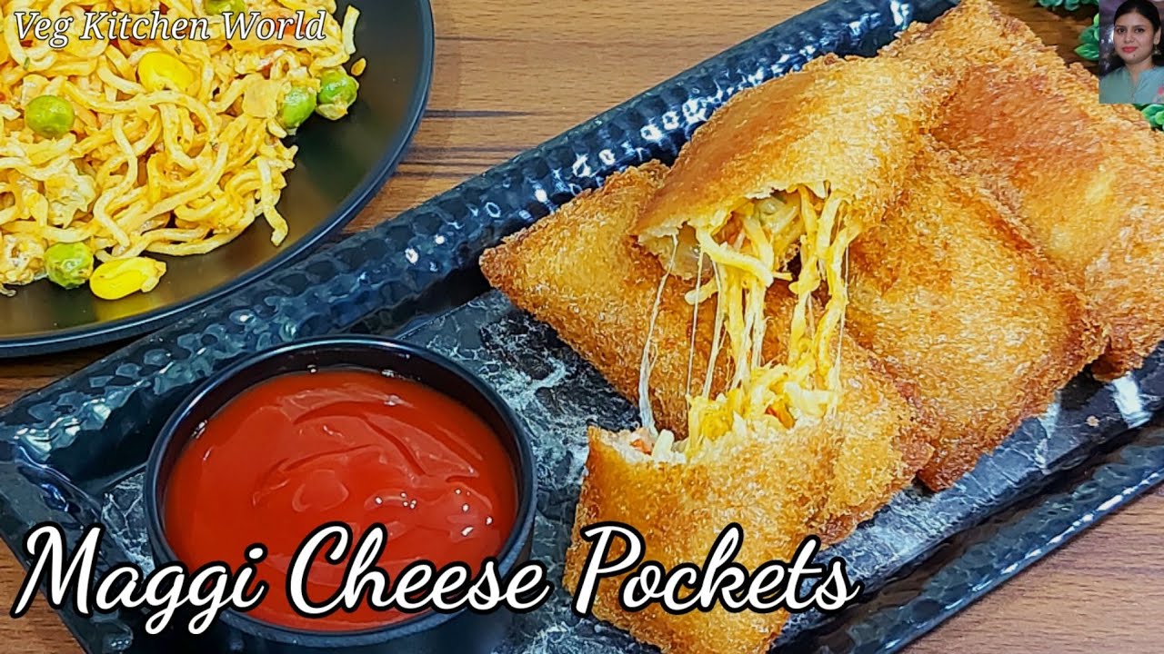 Maggi Cheese Bread Pockets Recipe 