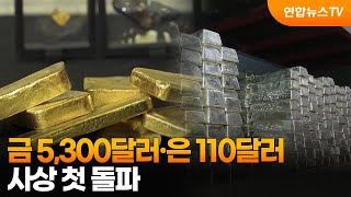 금 5,300달러·은 110달러 사상 첫 돌파